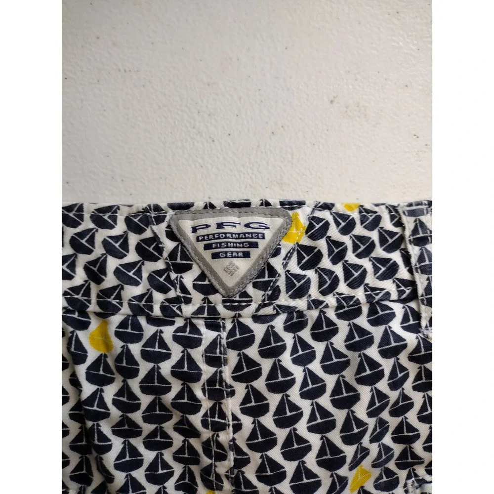 SUPER‎ BONEHEAD Columbia Sportswear Women's Shorts Sailboat Print Size 6